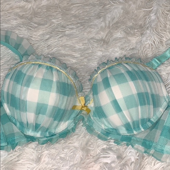 Gingham Push-Up Bra